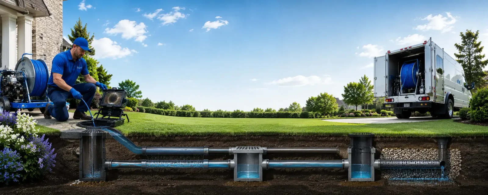 Outdoor drain cleaning information for Neffs, PA